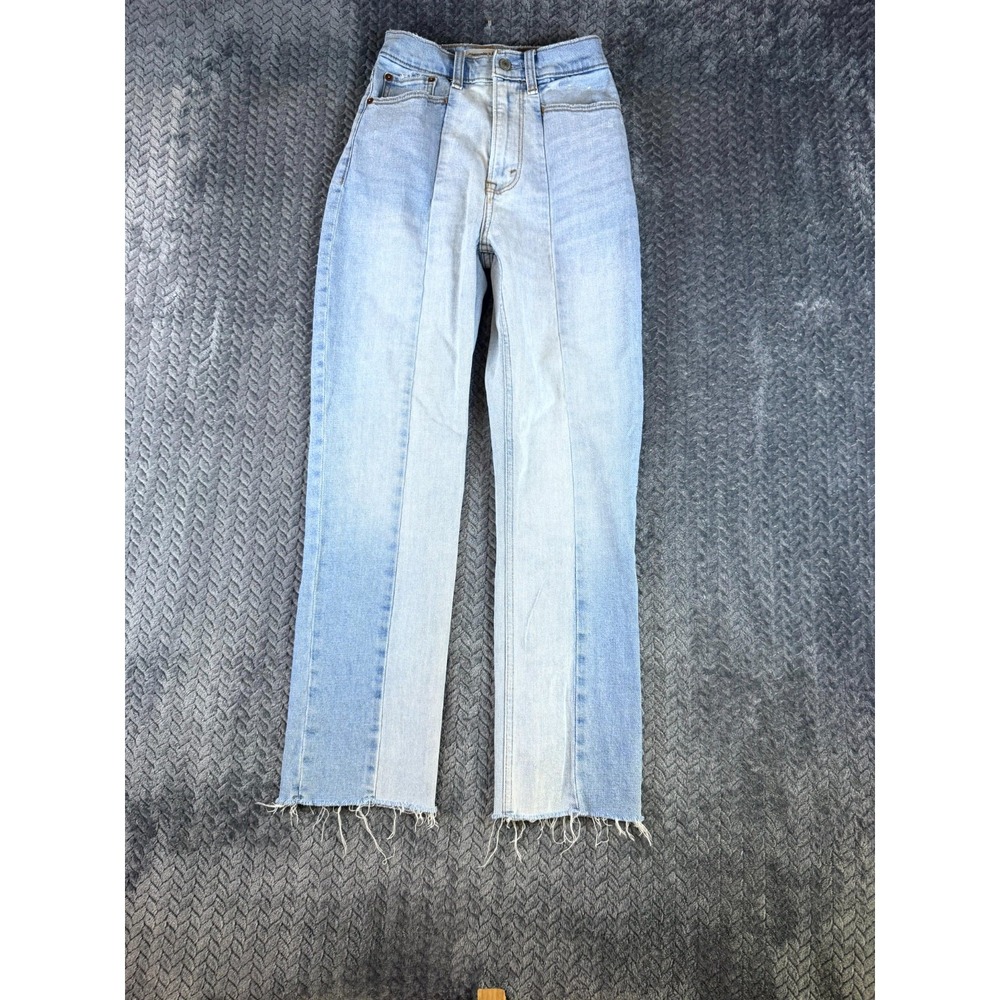 Abercrombie & Fitch Curve Love The Ankle Straight Ultra High Rise Jeans Women 24